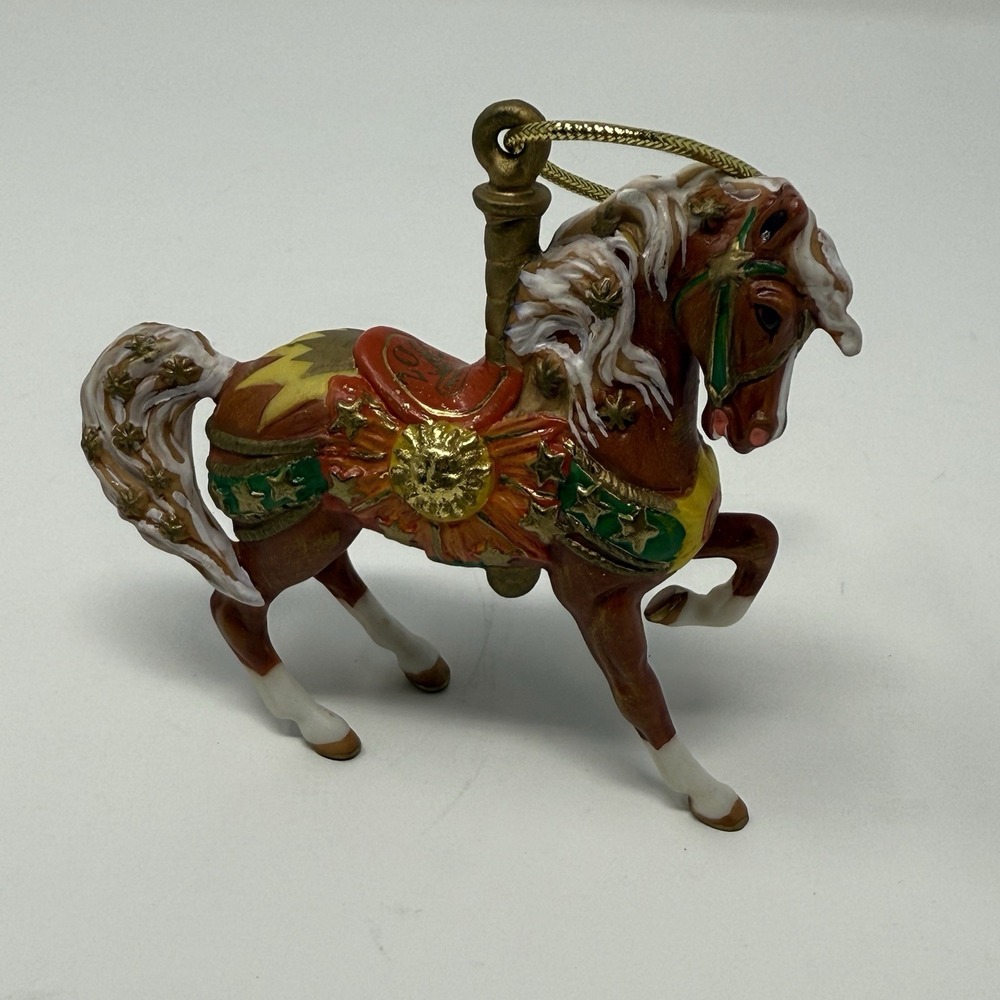 Breyer 2001 Fine Porcelain Christmas Carousel Ornament-2nd In Series